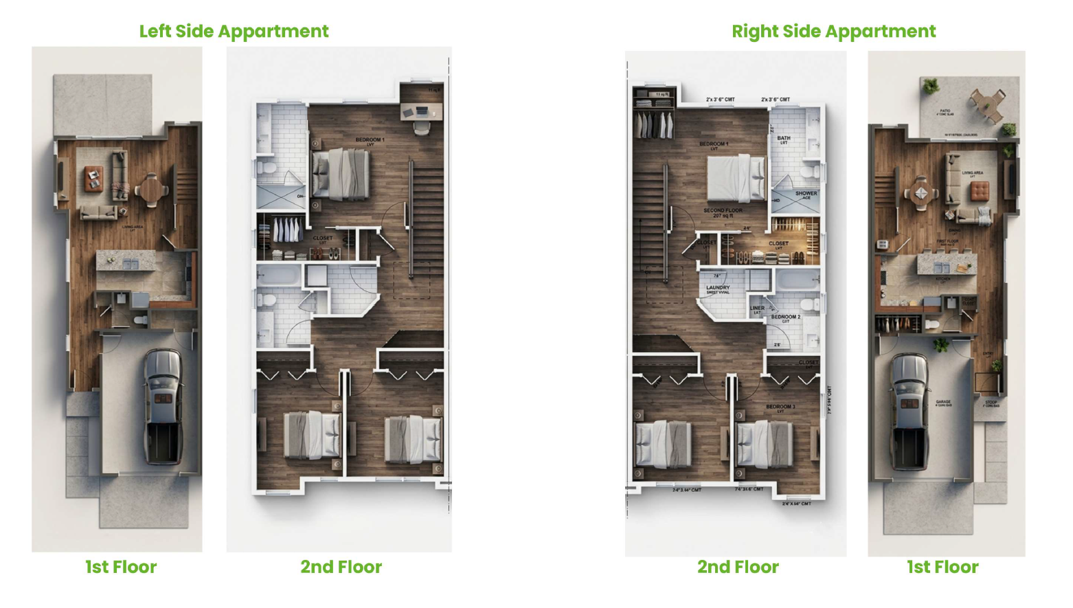 Coloured Floor Plan